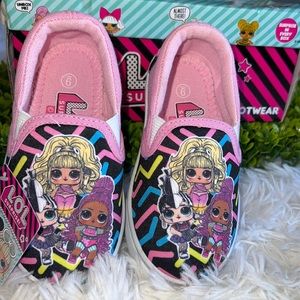 Lol surprise slip on kids shoes! Brand new with original box